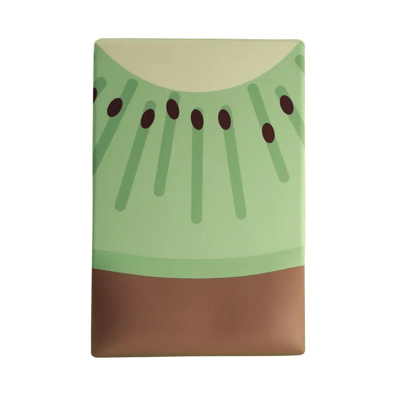 Cute design silicone and cloth wrist mouse pad with thickened support, shown on a desk.