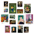 Nordic literary style wall mural wallpaper showing six colour theme options for wall decoration