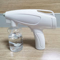 White handheld cordless electric spray gun with USB-C charging cable
