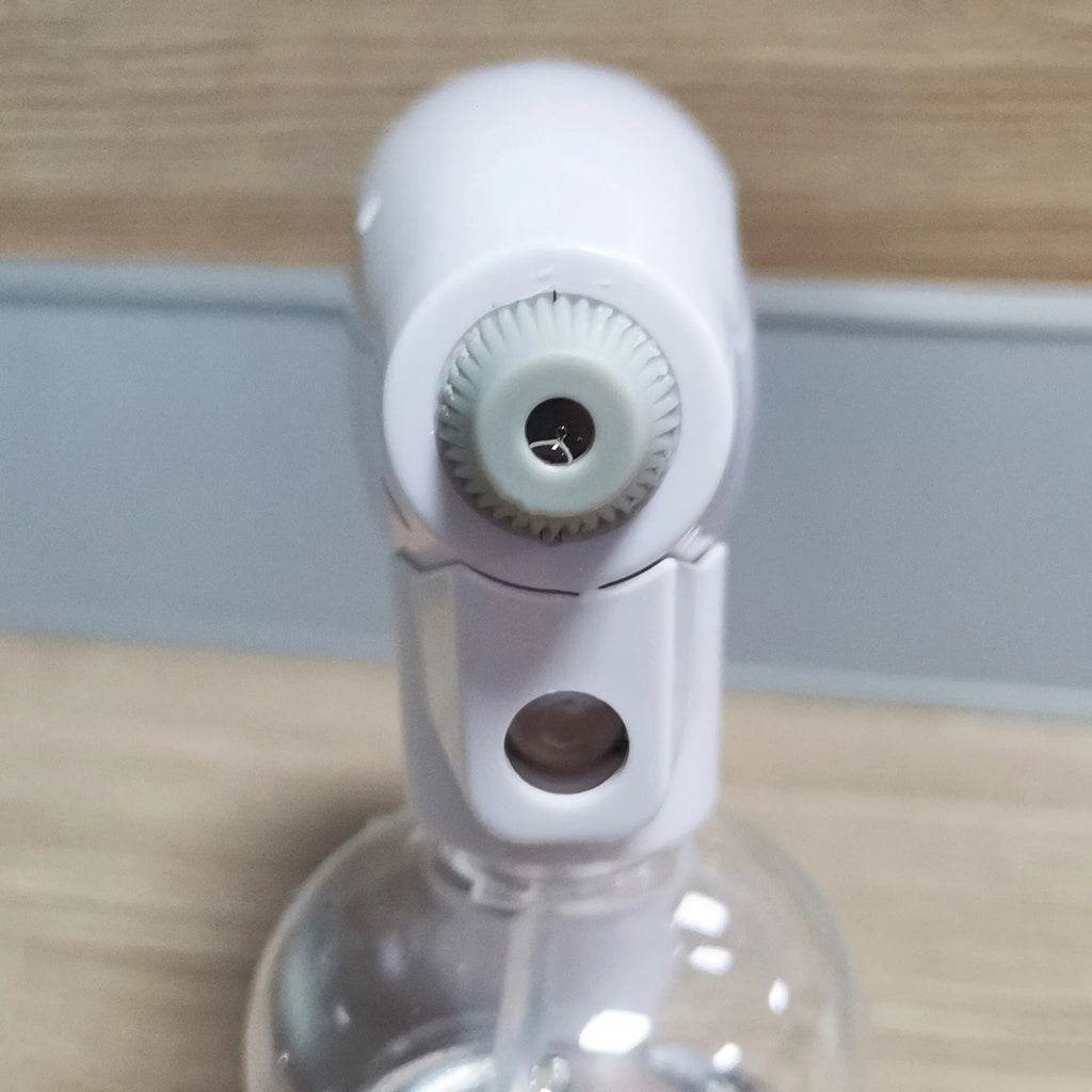 White handheld cordless electric spray gun with USB-C charging cable