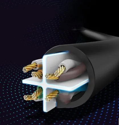 UGREEN CAT6 black network cable, 2 metres, gigabit Ethernet lead for 2–1000Mbps broadband