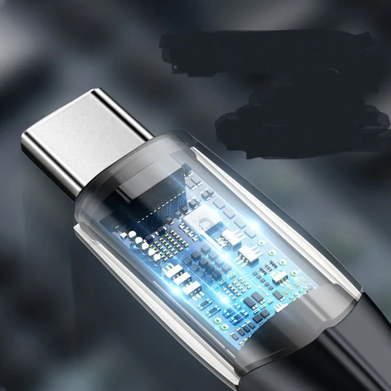 Black and white Android fast charge Micro USB cables in 1 metre and 2 metre lengths.