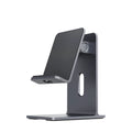 Alloy mobile phone holder bracket in Dark Space Gray and Streaming Silver colours