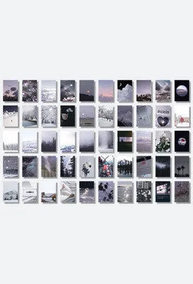 Japanese paper sticker book with 50 different 4x6cm patterns for hand account and collage decoration