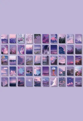 Japanese paper sticker book with 50 different 4x6cm patterns for hand account and collage decoration