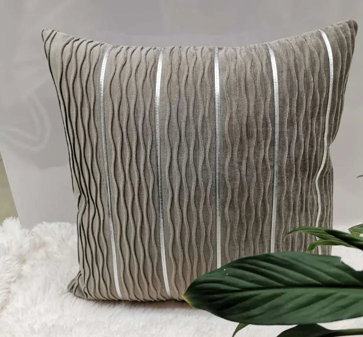 45cm square flannel velvet cushion cover in six colour options including wine red and silver grey