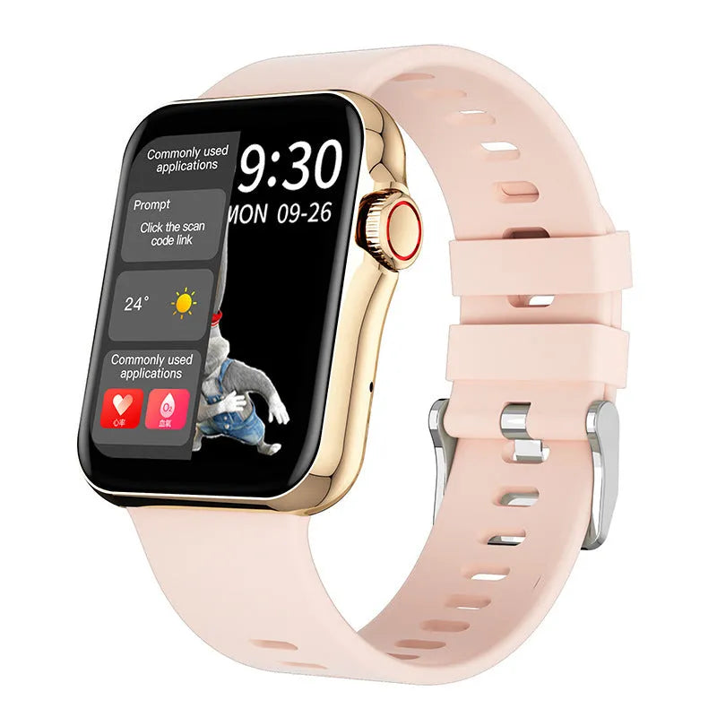D06 colour screen Bluetooth smart watch with liquid silicone strap on a wrist.