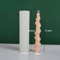 Screw wax silicone mould with rotating lace mechanism for candle making