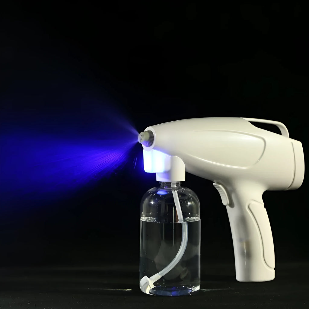 White handheld cordless electric spray gun with USB-C charging cable