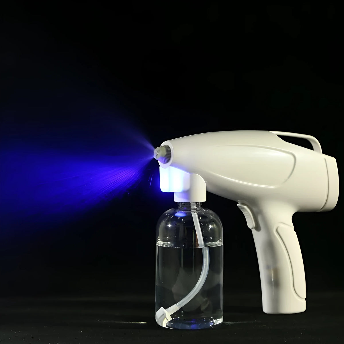 White handheld cordless electric spray gun with USB-C charging cable