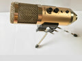 Gold wireless condenser microphone with bracket for mobile phone and computer use