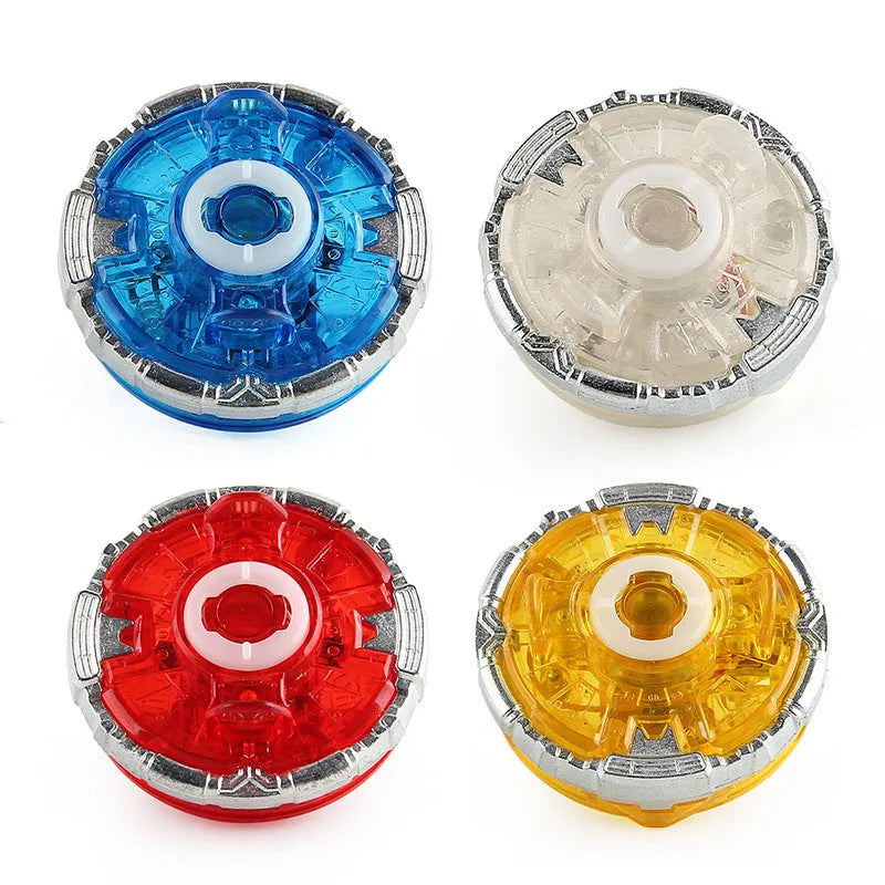 Luminous yo-yo bottom accessory in four colours showing 4.5cm diameter dimensions