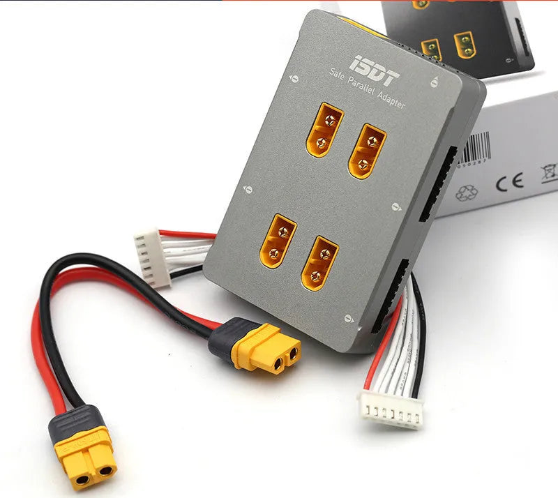 Grey composite parallel charging board for Astor RC aircraft battery accessories