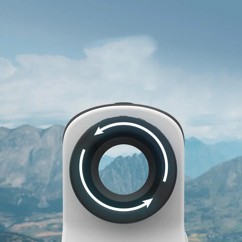 DKW-S series laser golf ranging telescope with 1500 metre maximum distance measurement range