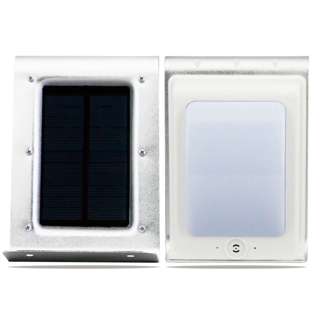 Translucent solar wall light with human body induction, IP65 ABS PC housing, 132x92x77mm