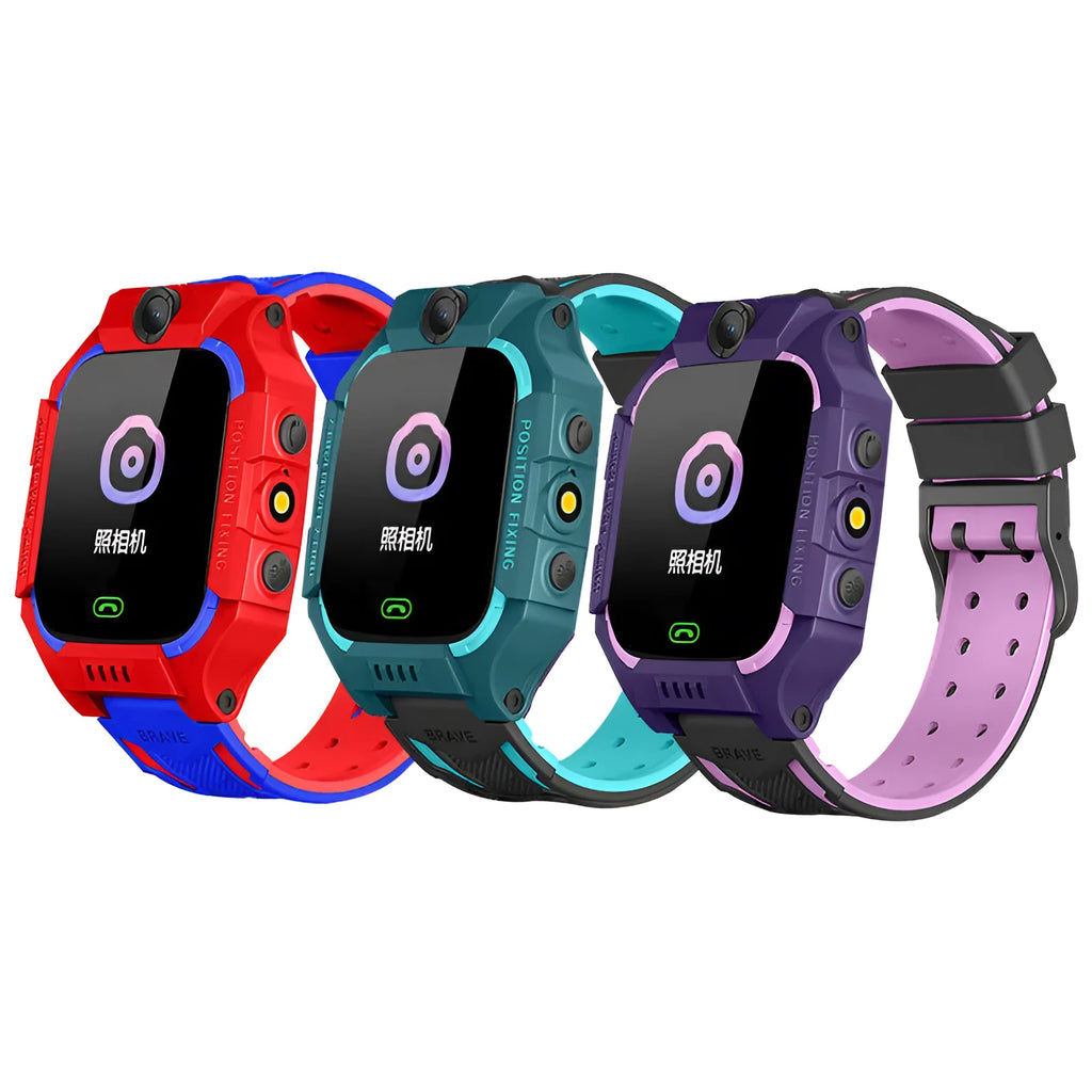 Z6 Q19 children's smart phone watch in green, purple or red with 1.44-inch touch screen