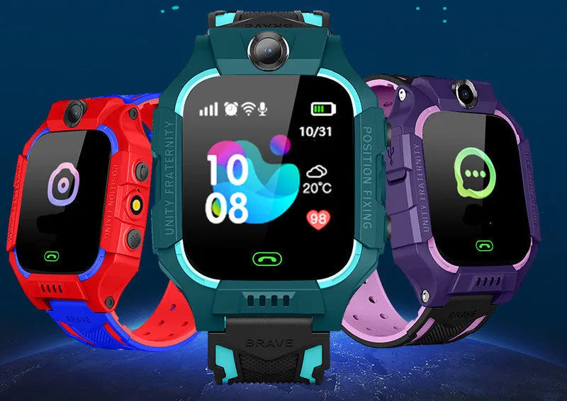 Z6 Q19 children's smart phone watch in green, purple or red with 1.44-inch touch screen