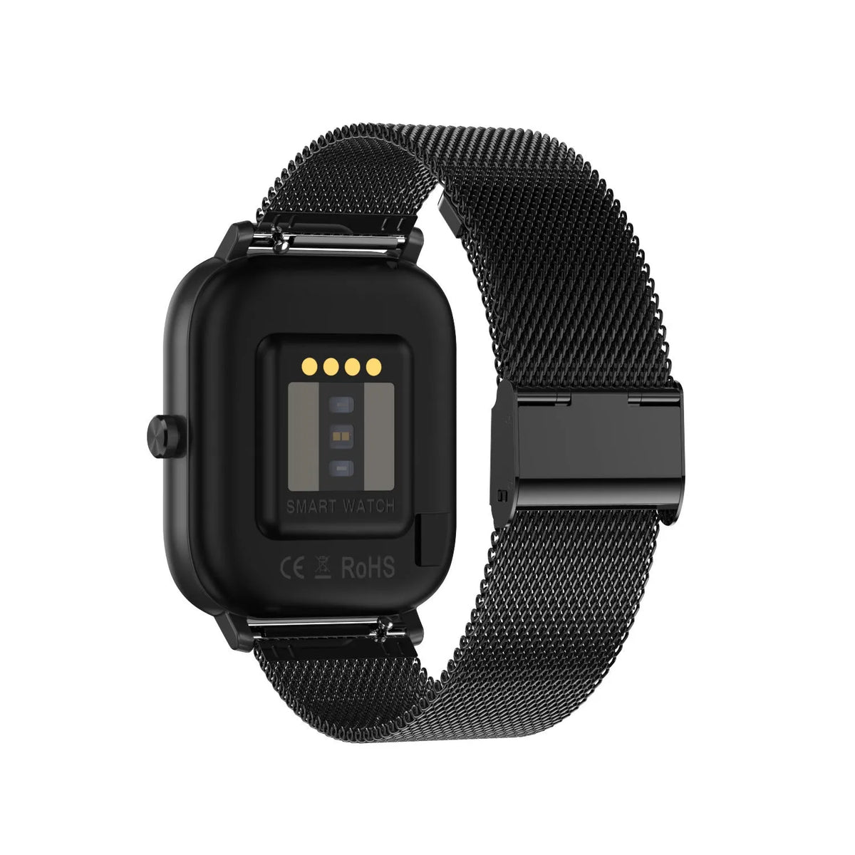 Smart bracelet with 1.54-inch screen on a wrist, showing health metrics and remote control functions.