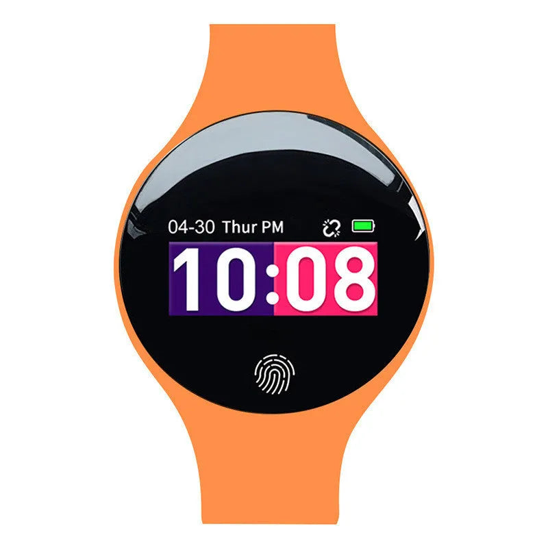 Smart watch with 0.66 inch screen and vibrating alarm functions in multiple colour options