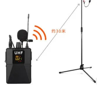 Little Bee X3 black wireless lavalier microphone with clip for smartphones and cameras