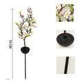 Solar-powered cherry blossom firework string lights for garden decoration