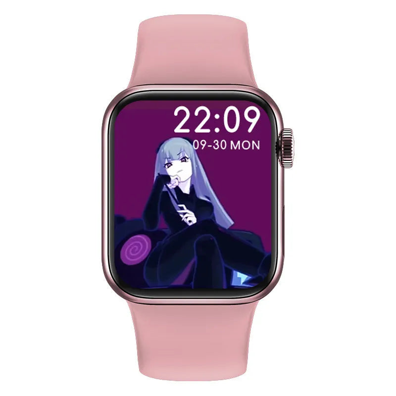 M16Plus smart watch with rotary encoder and 1.8 inch screen in wolf gray zinc alloy case