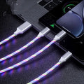 USB streamer data cable with one-for-three splitter and colourful marquee lights in 1.25 metre length