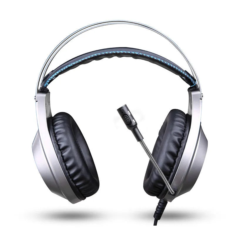 Black USB wired computer headset with microphone for PC desktop notebook