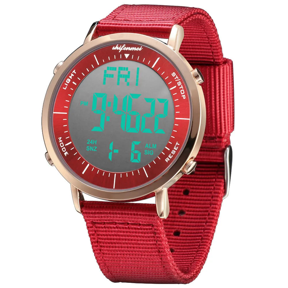 Shifenmei sports waterproof digital watch with casual style design and 10m water resistance rating