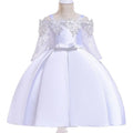 Girls simple style dress with lace detail in various colours for sizes 3T to 10T