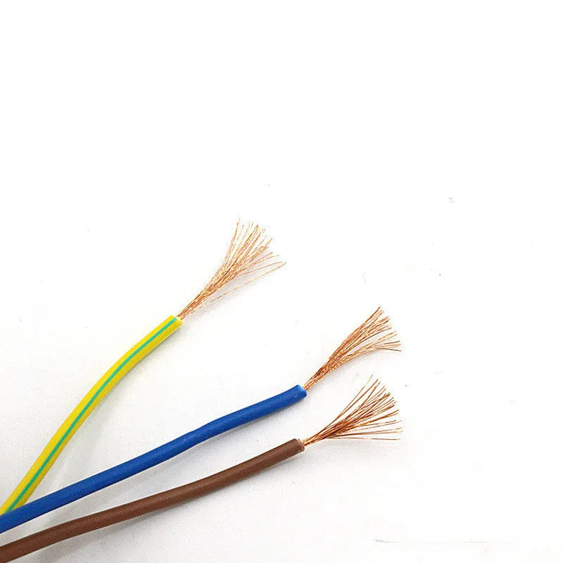 Black American standard three-pin power cord with 1.2 metre PVC sheathed cable