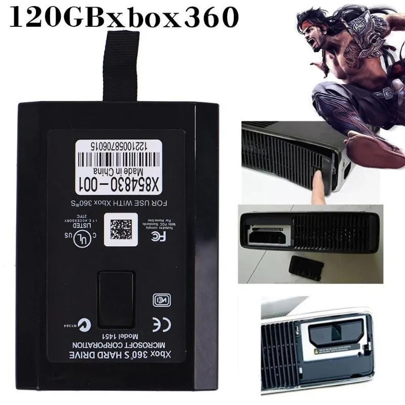 120GB internal hard drive for Xbox 360 E and Xbox 360 Slim console storage