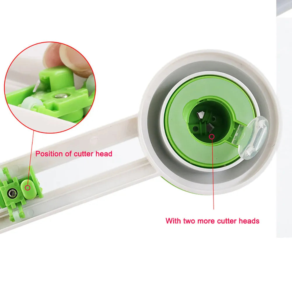 Plastic round paper cutter in green colour for A3 paper cutting