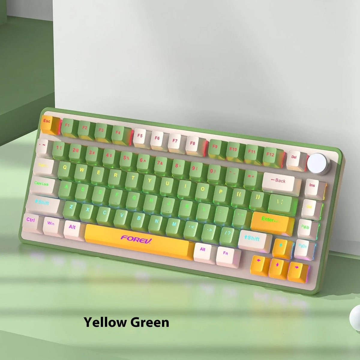 K98 mechanical keyboard with backlight in choice of colours including black orange and sky blue versions