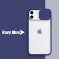 Frosted frame silicone iPhone case shown in multiple colour options on various iPhone models