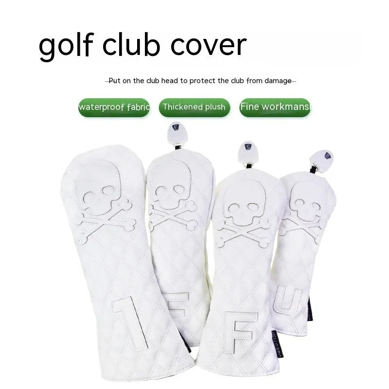 Black and white golf waterproof wooden pole protective cover for equipment protection