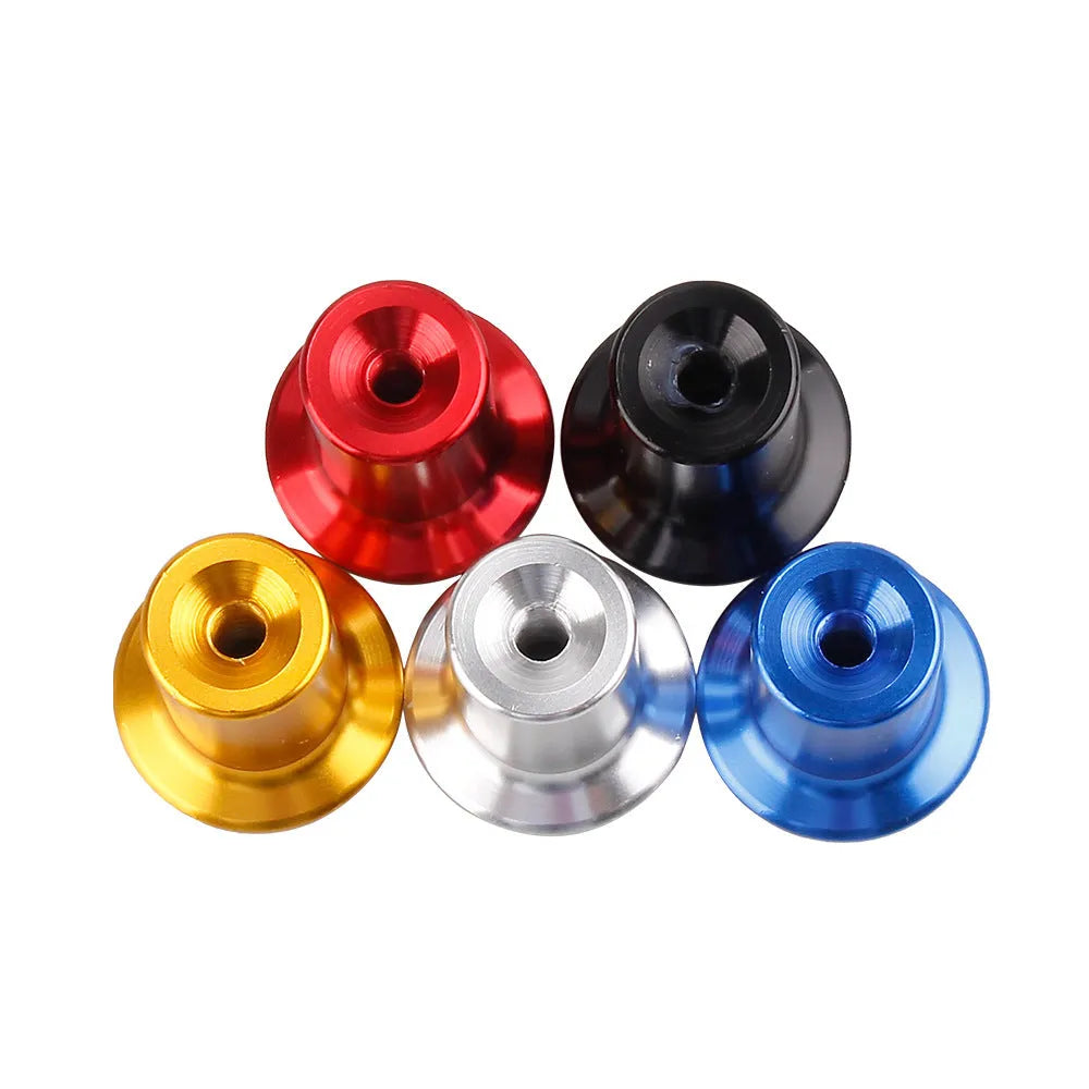 Aluminium alloy drift handbrake cap in gold, silver, black, blue, and red colour options
