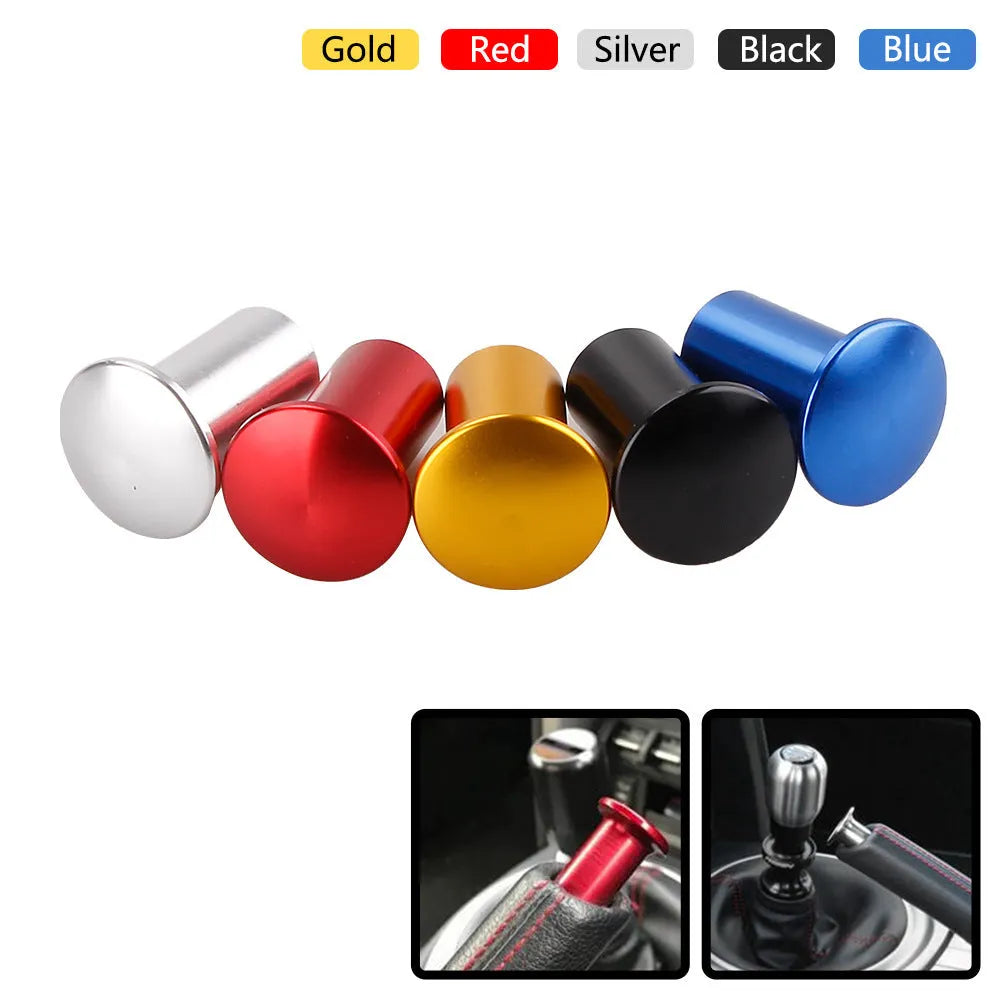 Aluminium alloy drift handbrake cap in gold, silver, black, blue, and red colour options