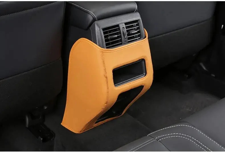 Three leather anti-kick pads for 2023 Mitsubishi Outlander seat and door protection