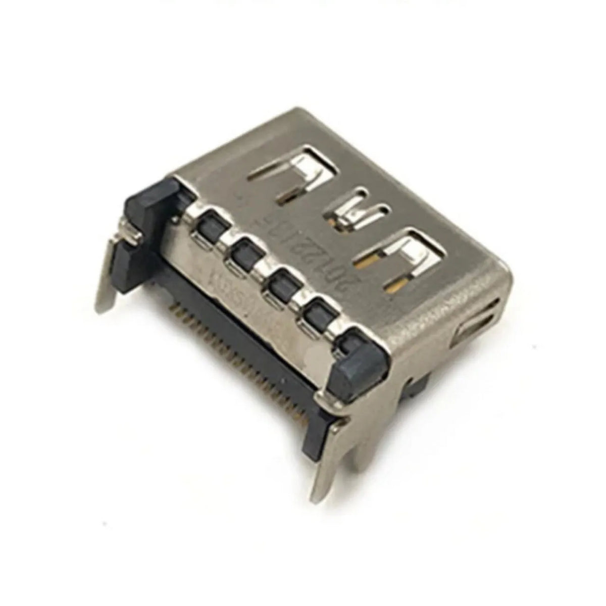 Silver HDMI interface socket for game machine accessories with metal construction