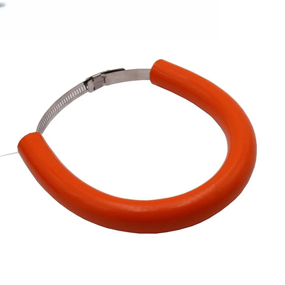 Universal motorcycle exhaust pipe anti-drop gasket ring in black, blue, and orange colour options