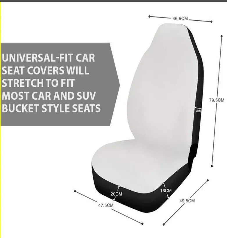 Universal polyester car seat covers with cow spot leopard print patterns for five-seat vehicles
