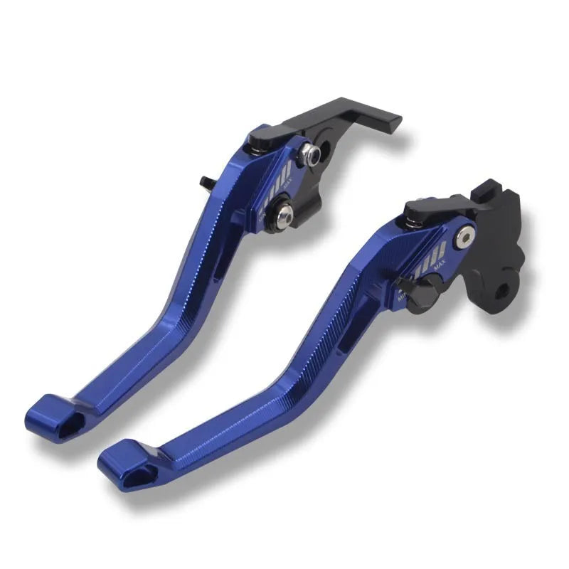 Motorcycle metal clutch handle pull rod in six colour options: black, blue, gold, red, titanium, orange.