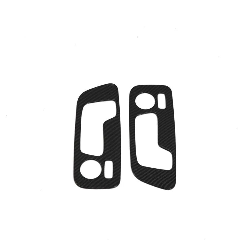 Black ABS centre console trim panel for 2019 BMW X5 cup holder and air vent area.