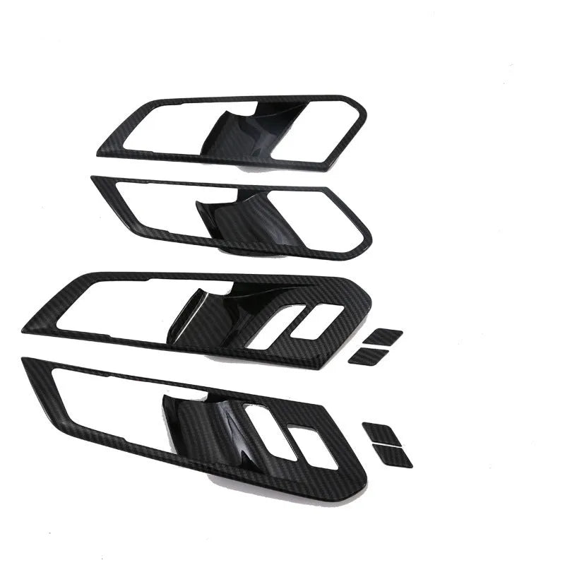 Black ABS centre console trim panel for 2019 BMW X5 cup holder and air vent area.