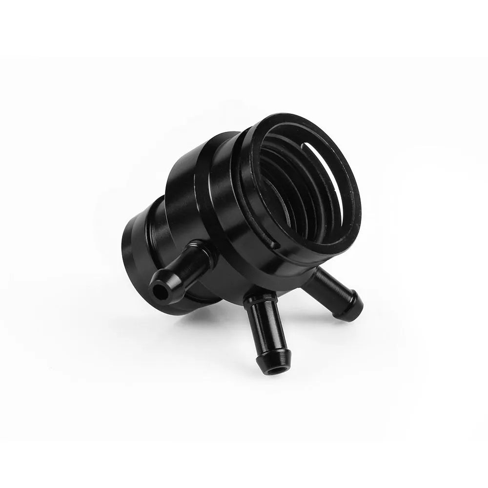 Black vacuum adapter tee for second generation engine vacuum systems with T-piece connector design