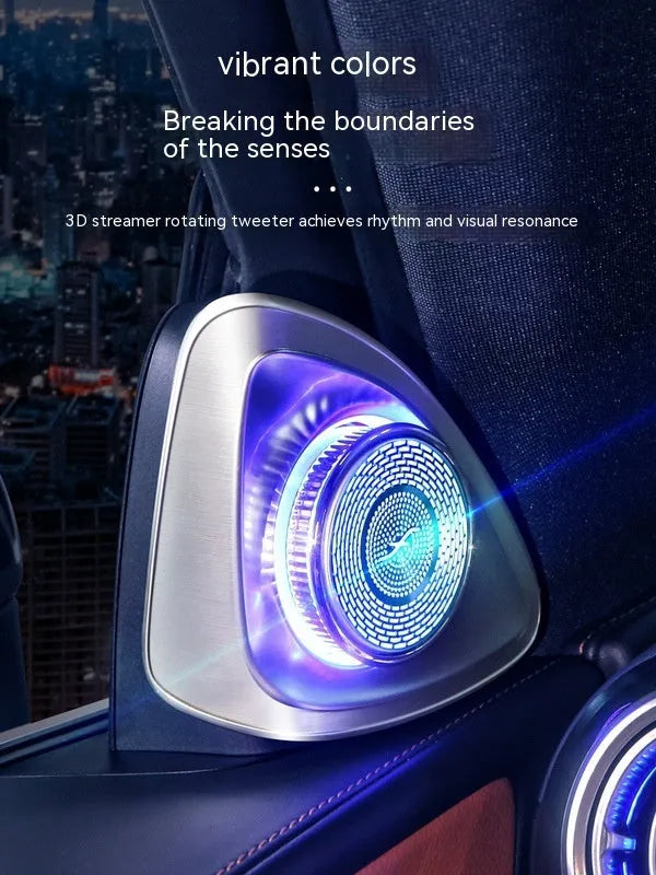 Pair of Burmester rotating tweeter speakers for Mercedes-Benz GLC, ABS construction.