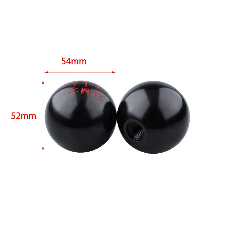 Aluminium alloy round gear shift head for cars in multiple colour options