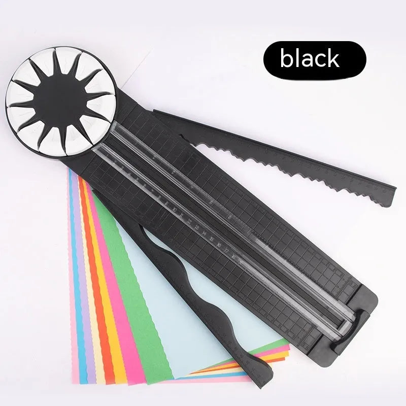 Pink 12-in-1 paper cutting machine for A4 paper decorative edges