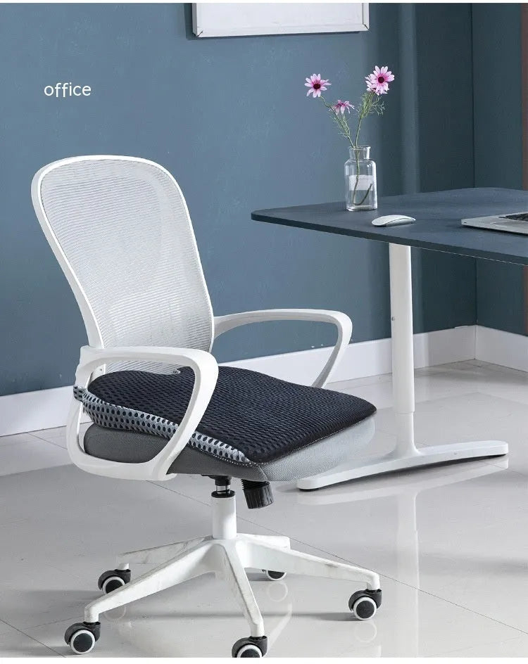 Memory foam seat cushion with fix strap in solid colour options